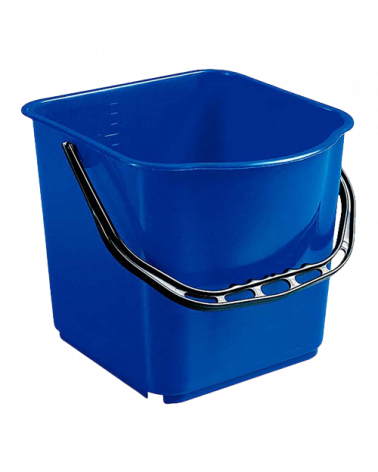 Seau 25 L bleu gradué