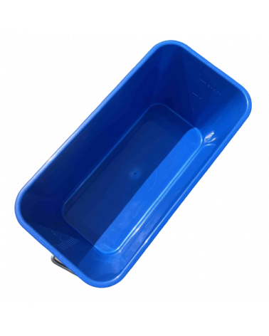 Seau rectangulaire 12 L bleu