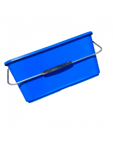 Seau rectangulaire 12 L bleu