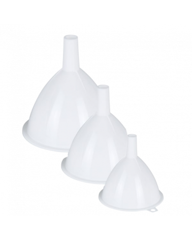 x3 Lot entonnoirs blancs