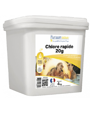 x 4Kg  Chlore rapide 20g