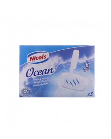 x3 Blocs cuvette wc parfum Océan