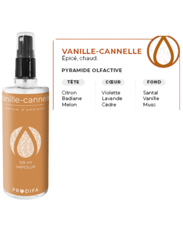 x 125 ml Vapolux Désodorisant Parfums Gourmands au choix