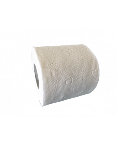 Papier toilette petit rouleau domestique 2 plis microgaufré
