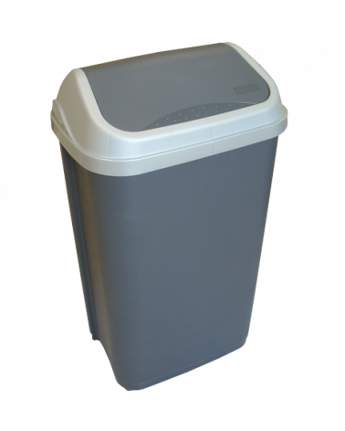 Poubelle plastique avec couvercle à bascule 50 L
