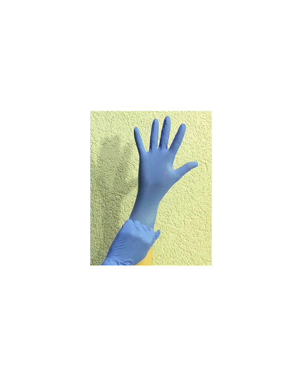 Gants nitrile bleu...