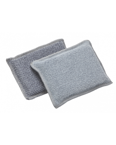 Eponge grattante en microfibre bi face
