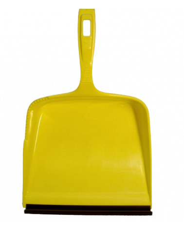 Pelle plastique à poussière avec bord caoutchouc.