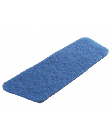 Semelle Fibre Bleue Multinet 60cm Pour Balai Trapèze Velcro - Nettoyage Humide Ou électrostatique